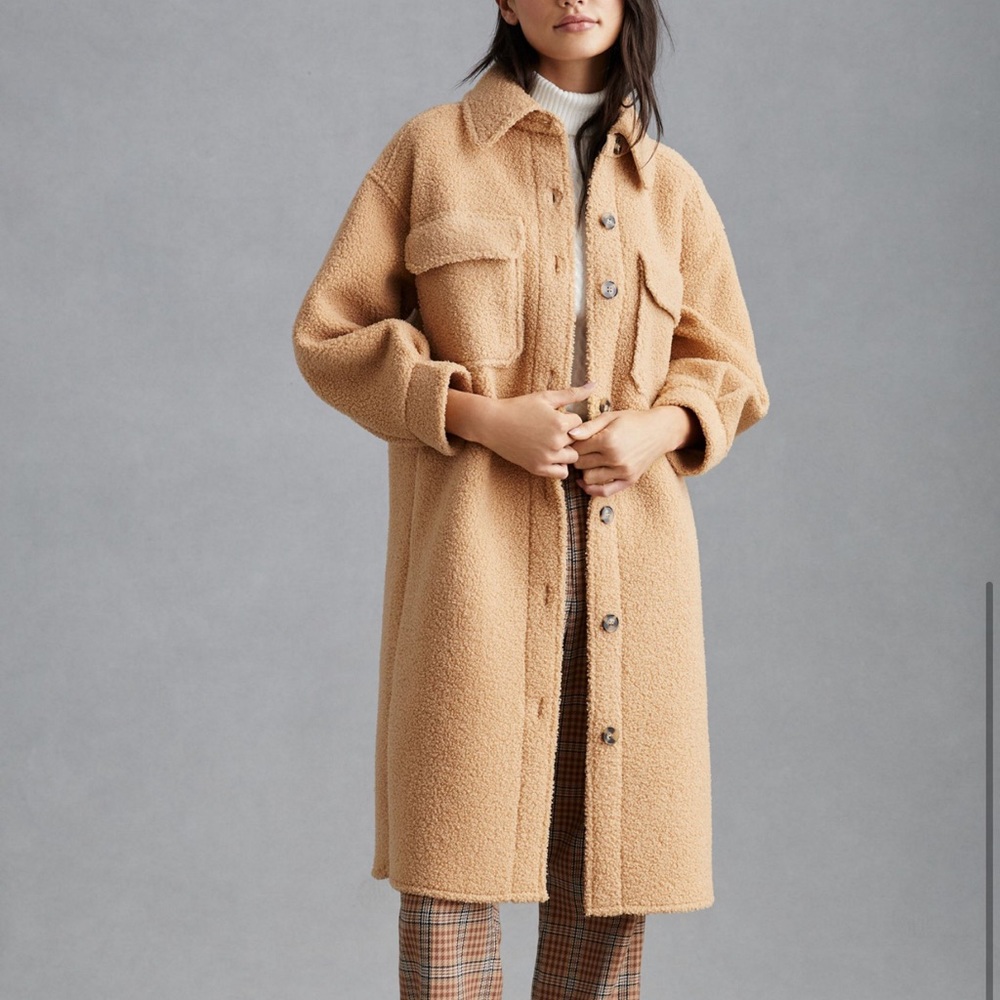 Sherpa Oversized Shirt Jacket